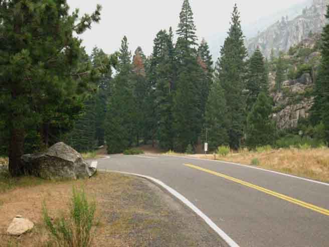 Kennedy Meadows Road juction with Highway 108